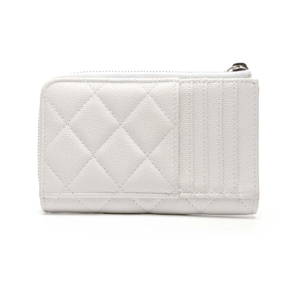 CHANEL White Caviar Leather Wallet - Picture 2 of 11